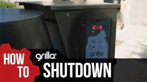 Grilla grill shutdown