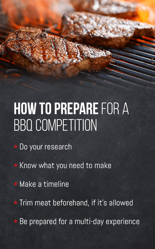 how to prepare for a bbq competition