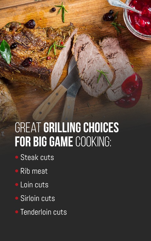 selecting cuts of wild game to grill