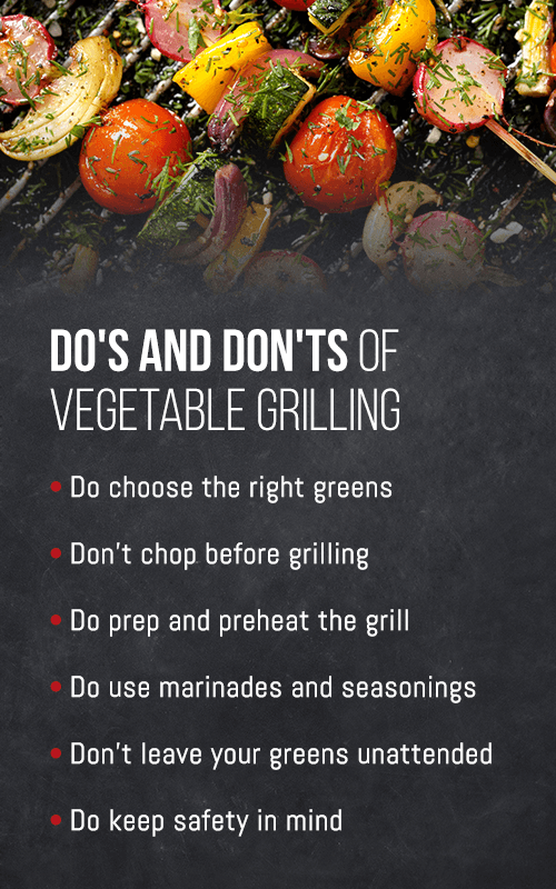 dos an dont's of vegetable grilling