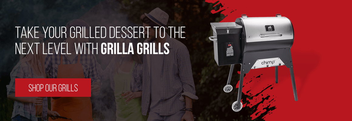 grilled desserts on a grilla grill