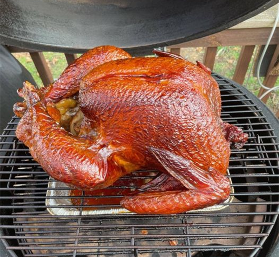 grilling a turkey