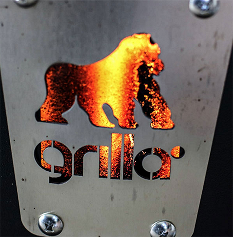 Grilla Logo with fire
