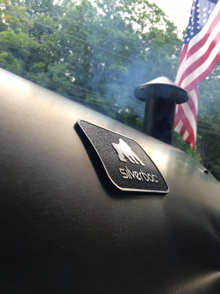 a close up of a grilla grills silverbac grill